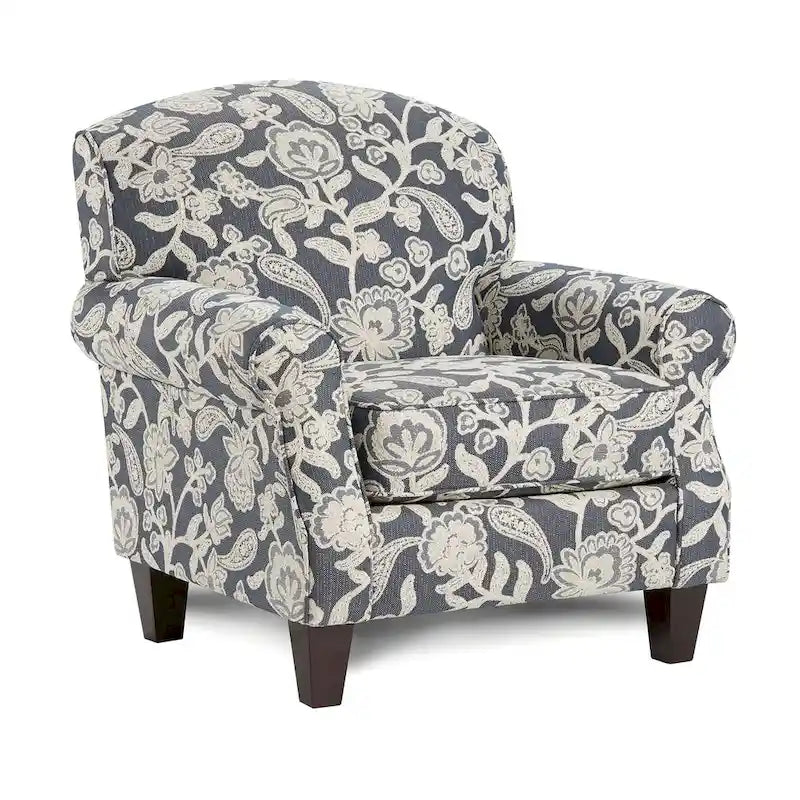 Kilmettin Transitional Chenille Floral Pattern Armchair by Furniture of America