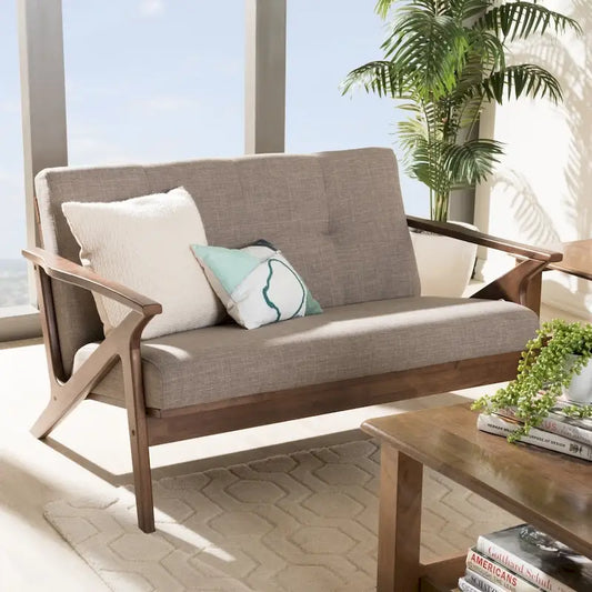 Mid-Century Loveseat by Baxton Studio