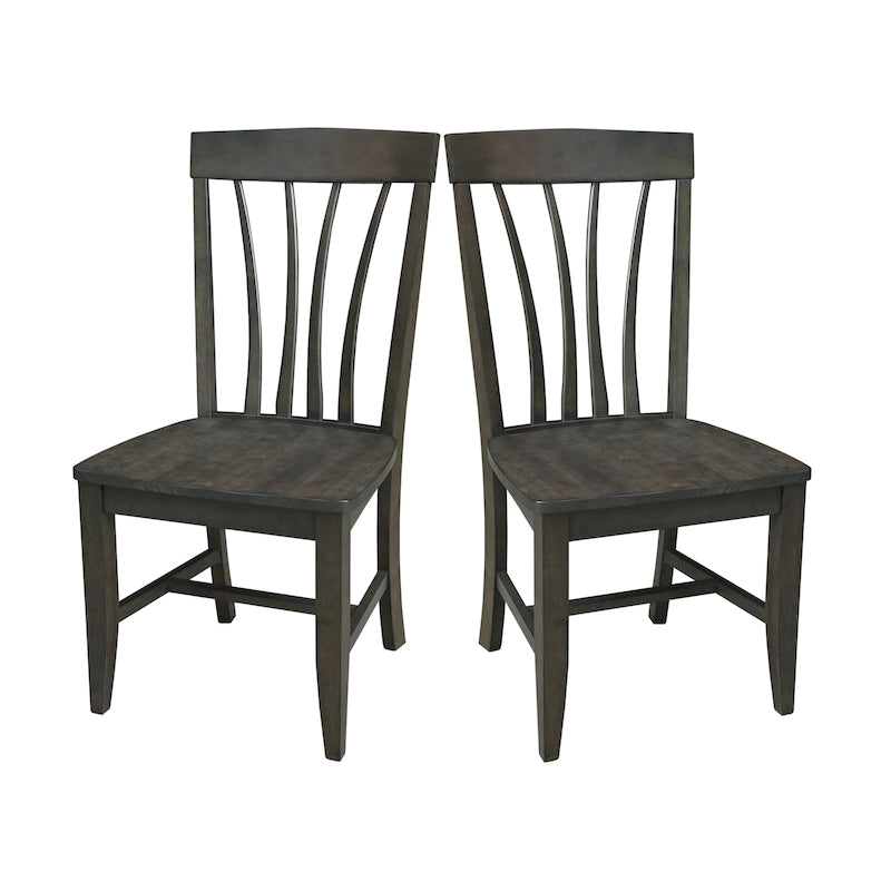 Soma Solid Wood Fanback Chairs Set of 2