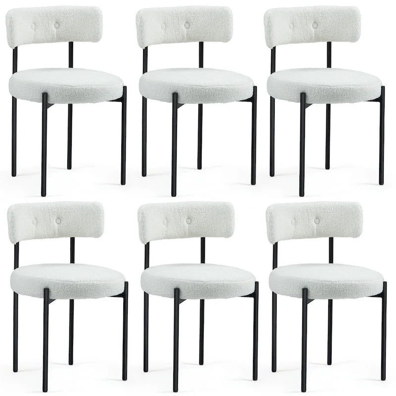 AVAWING Dining Chairs Mid-Century Modern Kitchen Chairs Set of 6