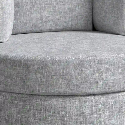 Chenille Swivel 34.7 Wide Soft Modern Upholstered Accent Chair