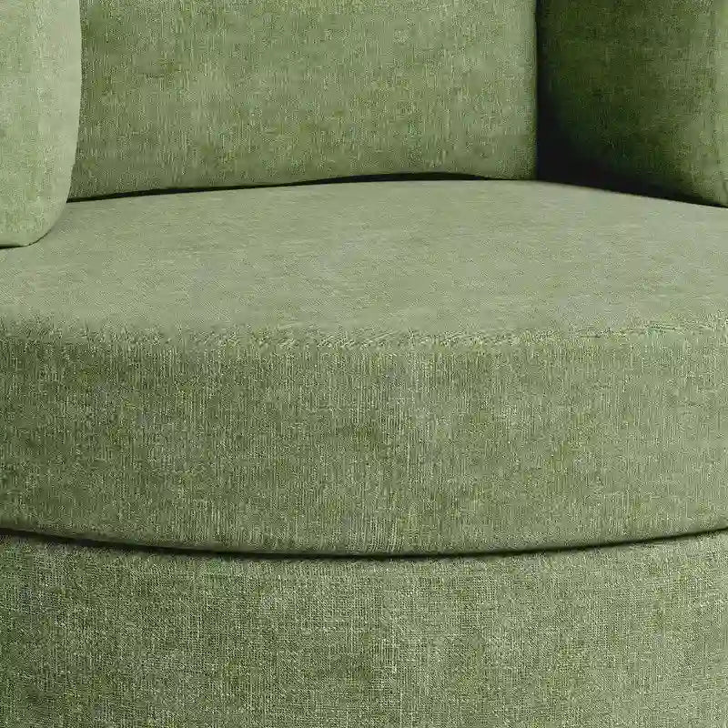 Chenille Swivel 34.7 Wide Soft Modern Upholstered Accent Chair