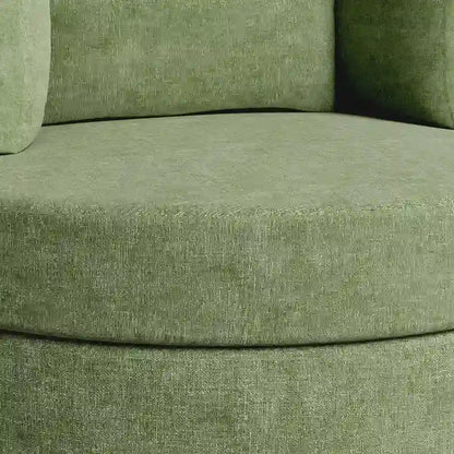 Chenille Swivel 34.7 Wide Soft Modern Upholstered Accent Chair