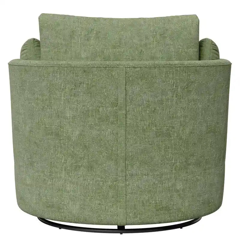 Chenille Swivel 34.7 Wide Soft Modern Upholstered Accent Chair