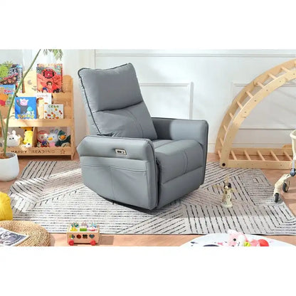Power Swivel Rocker Recliner Chair for Adults, 270 Swivel Rocking Recliner Chair,Electric Small Recliners, for Living Room