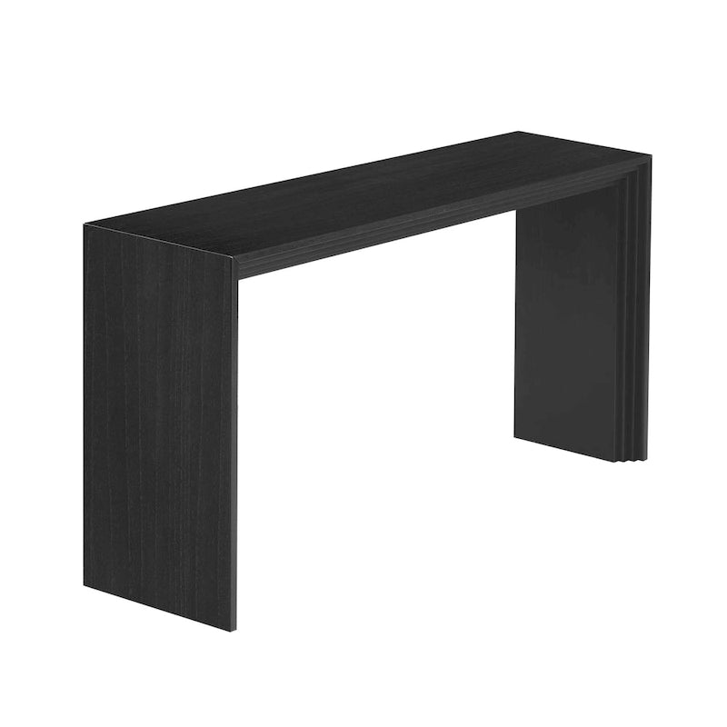 Modern Style Console Table made of Paulownia Solid Wood Veneer,Suitable for Foyer, Living Room, or Entryway