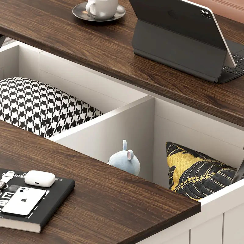 Farmhouse Lift Top Coffee Table with Storage