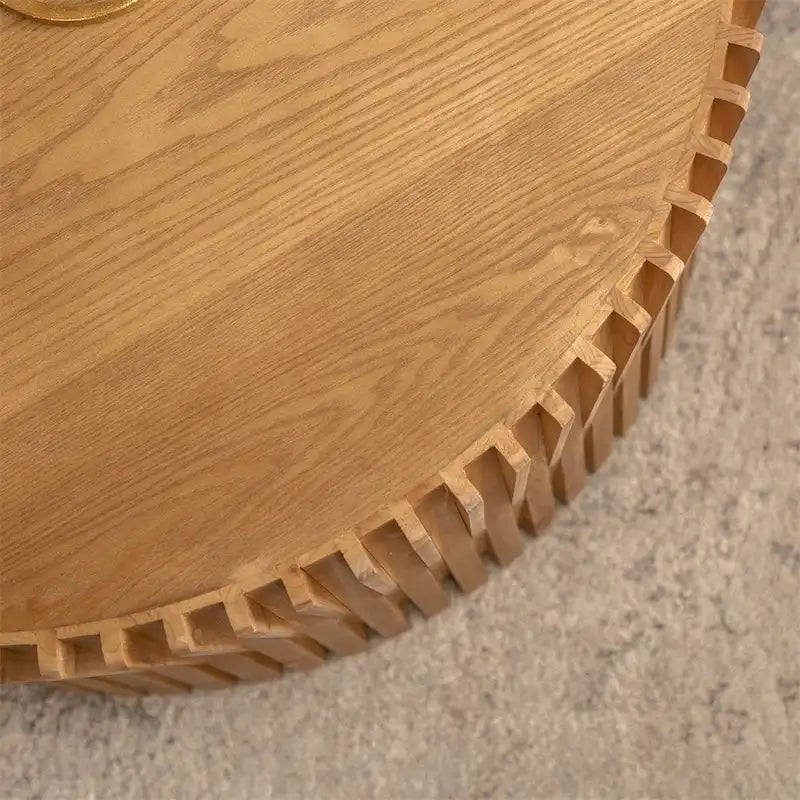 Cylindrical Nesting Coffee Table Set for Living Room (Set of 2)