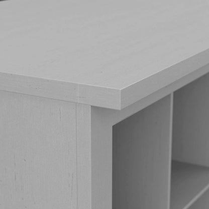 Woodland 40W Shoe Storage Bench with Shelves by Bush Furniture