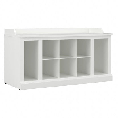 Woodland 40W Shoe Storage Bench with Shelves by Bush Furniture