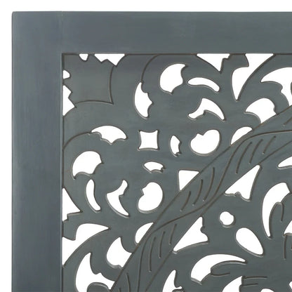 SAFAVIEH Home Remedy Grey Walnut Cut-Out Pattern Headboard