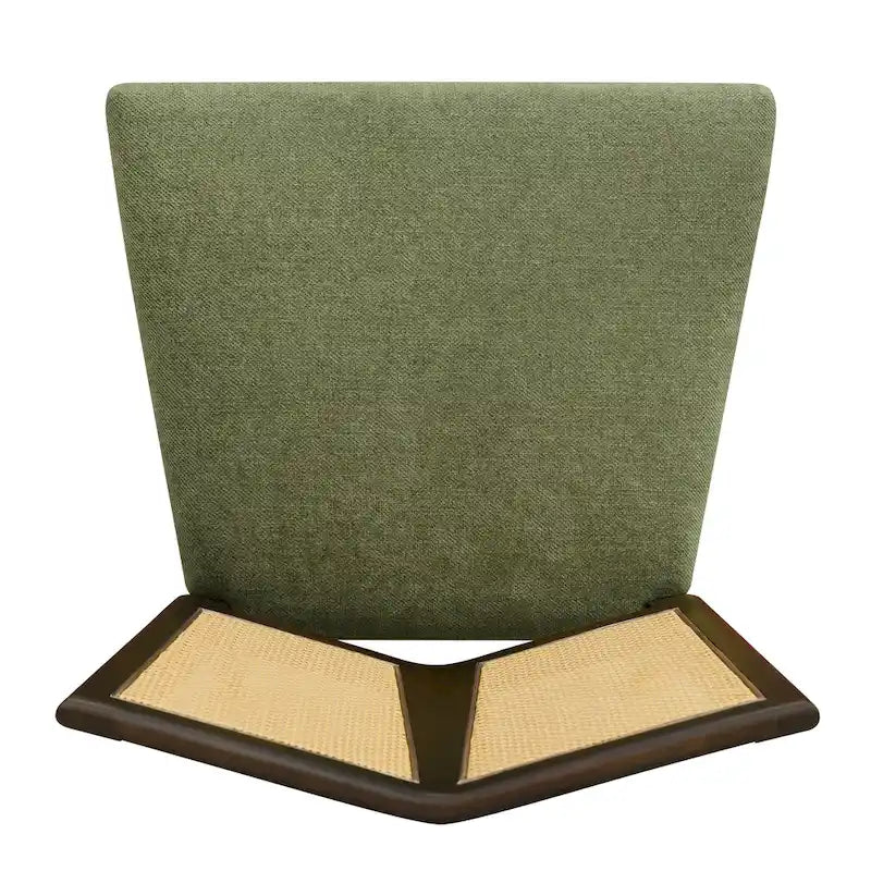 Christopher Knight Home - Oliver Mid-Century Rattan Back Upholstered Dining Chair Set of 2