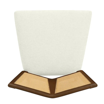 Christopher Knight Home - Oliver Mid-Century Rattan Back Upholstered Dining Chair Set of 2