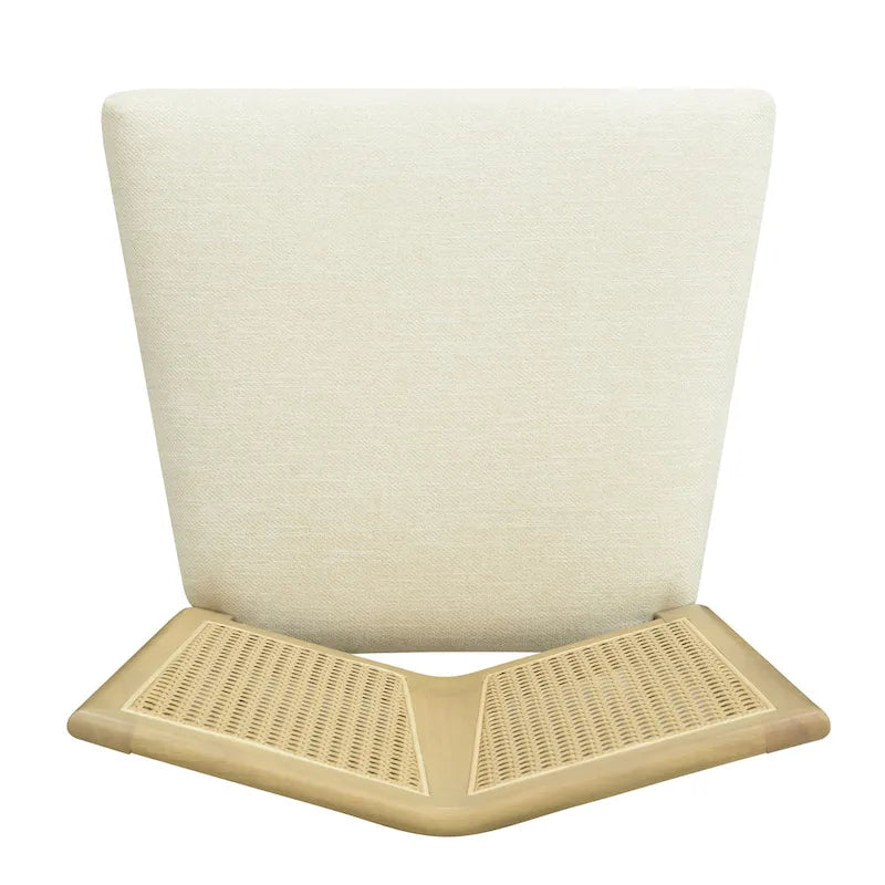 Christopher Knight Home - Oliver Mid-Century Rattan Back Upholstered Dining Chair Set of 2