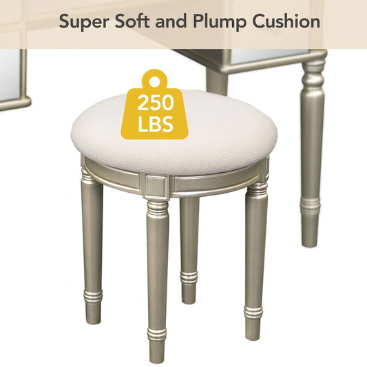 Laro Wood Vanity Set with Mirror by GDFStudio