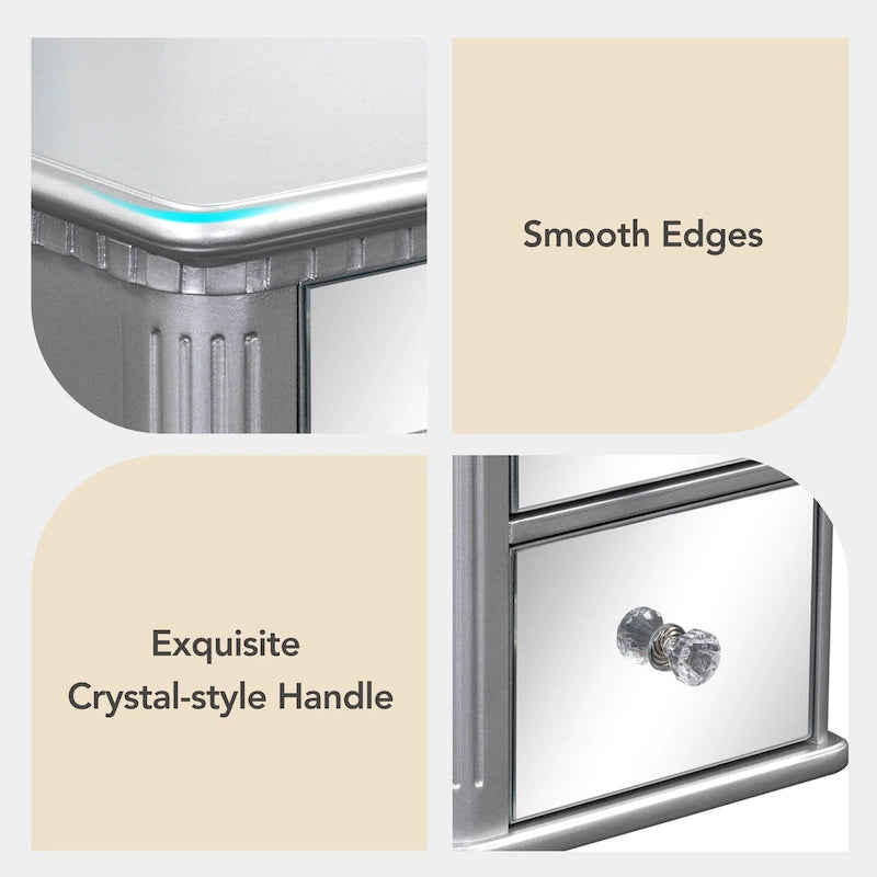 Laro Wood Vanity Set with Mirror by GDFStudio