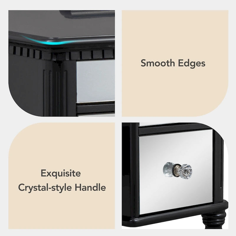 Laro Wood Vanity Set with Mirror by GDFStudio