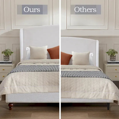 Christopher Knight Home - Windsor Classic Bed Frame with Wingback Headboard