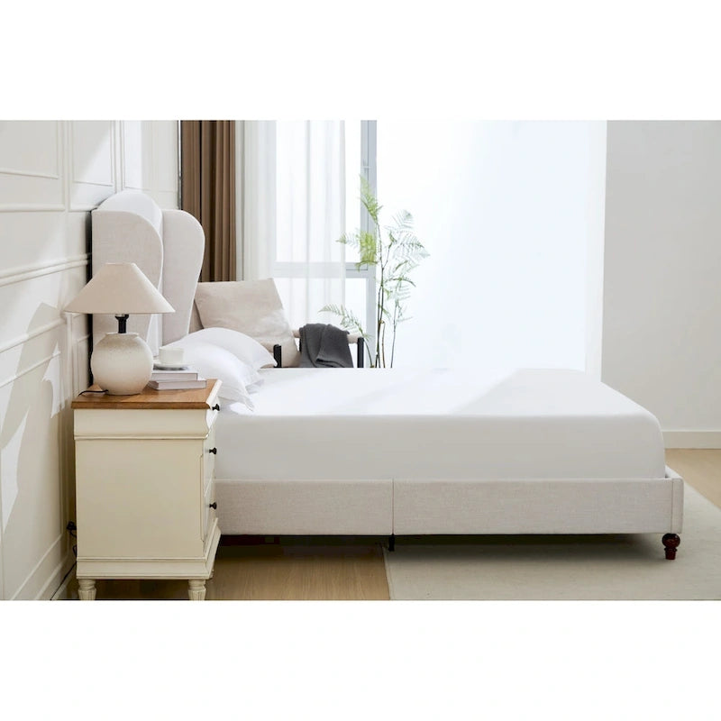 Christopher Knight Home - Windsor Classic Bed Frame with Wingback Headboard