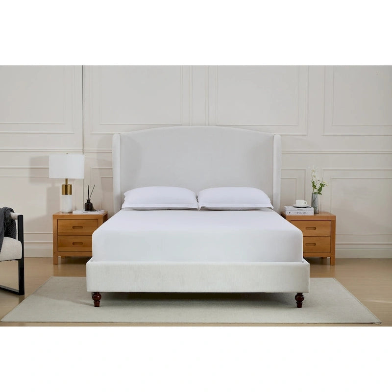Christopher Knight Home - Windsor Classic Bed Frame with Wingback Headboard