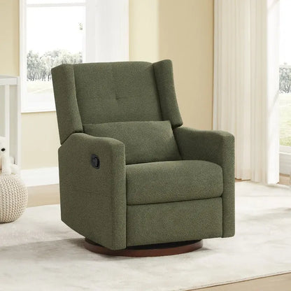 Lincoln Manual Swivel Glider Recliner with Lumbar Pillow