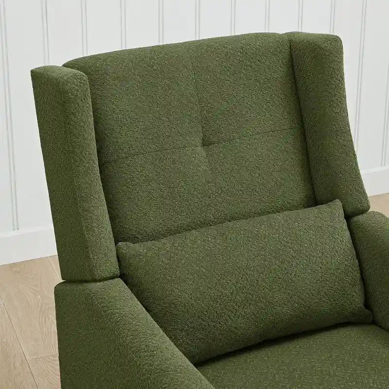 Lincoln Manual Swivel Glider Recliner with Lumbar Pillow