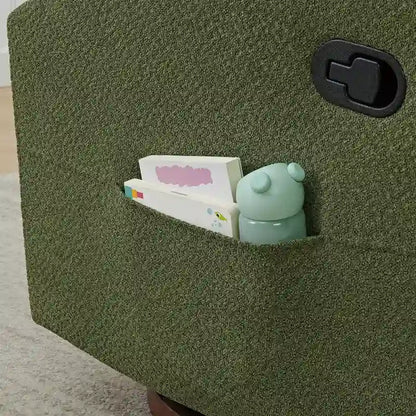 Lincoln Manual Swivel Glider Recliner with Lumbar Pillow