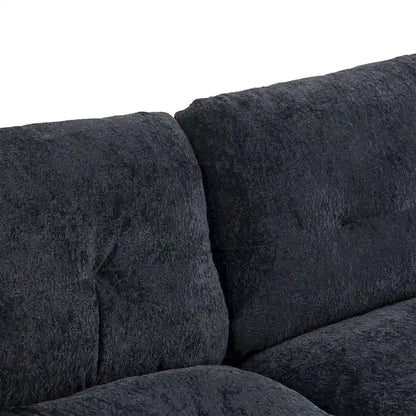 84 Upholstered 3-Seater Sofa with Dual-Layer Memory Foam Cushioning, and Complimentary Comfort Pillows