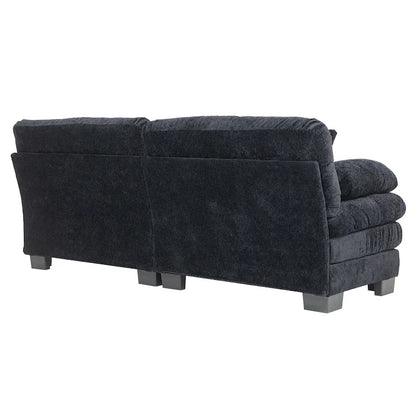 84 Upholstered 3-Seater Sofa with Dual-Layer Memory Foam Cushioning, and Complimentary Comfort Pillows