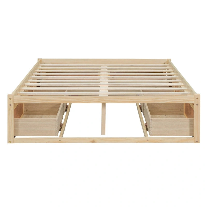 Full Size Platform Bed with 6 Storage Drawers,Assembly Required