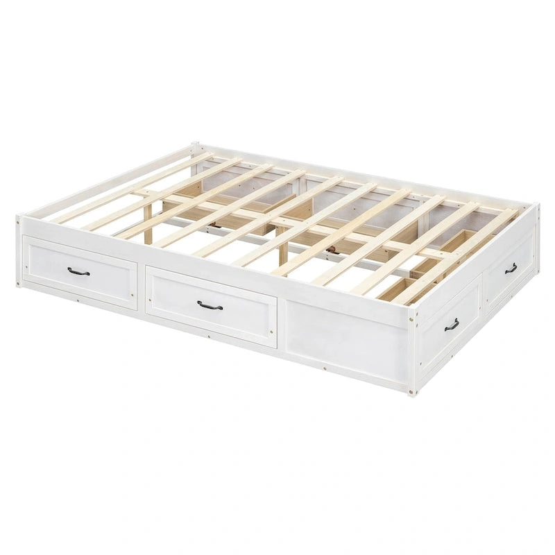 Full Size Platform Bed with 6 Storage Drawers,Assembly Required