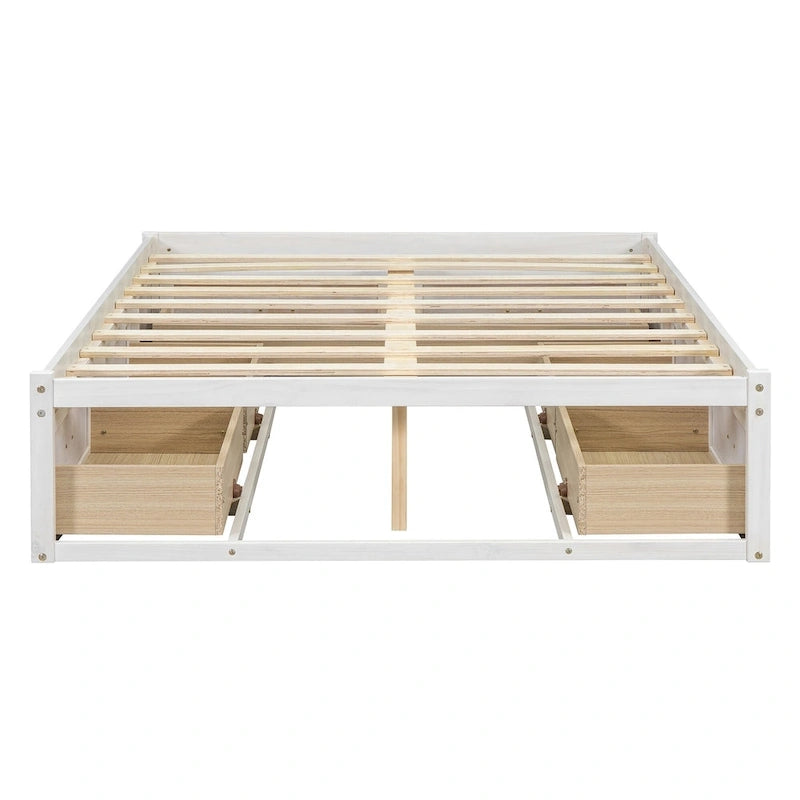 Full Size Platform Bed with 6 Storage Drawers,Assembly Required