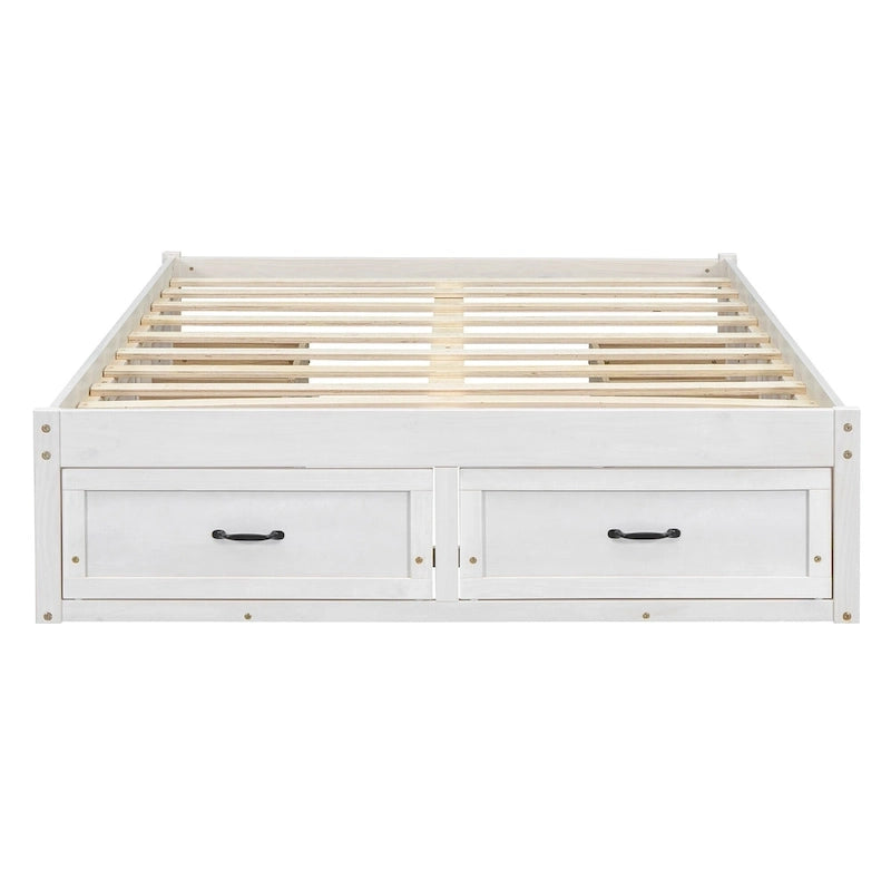 Full Size Platform Bed with 6 Storage Drawers,Assembly Required