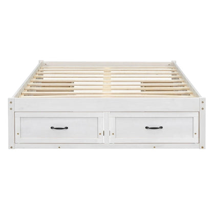 Full Size Platform Bed with 6 Storage Drawers,Assembly Required