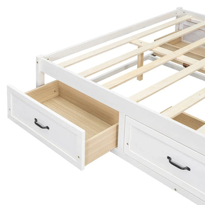 Full Size Platform Bed with 6 Storage Drawers,Assembly Required