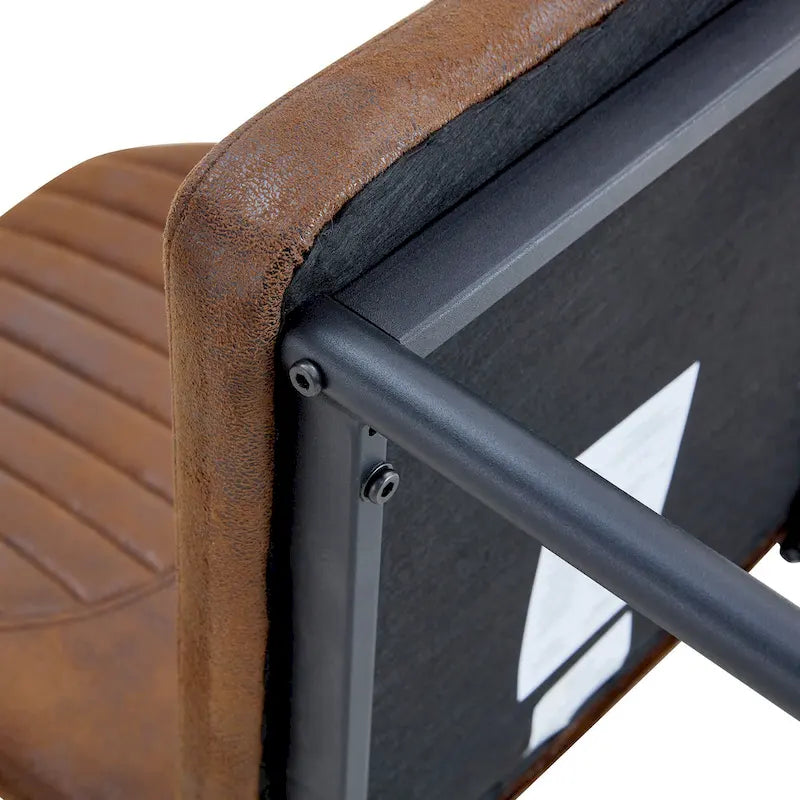 Set of 6 High Resilience Dining Chair with Metal Black Leg