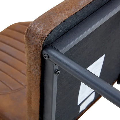 Set of 6 High Resilience Dining Chair with Metal Black Leg