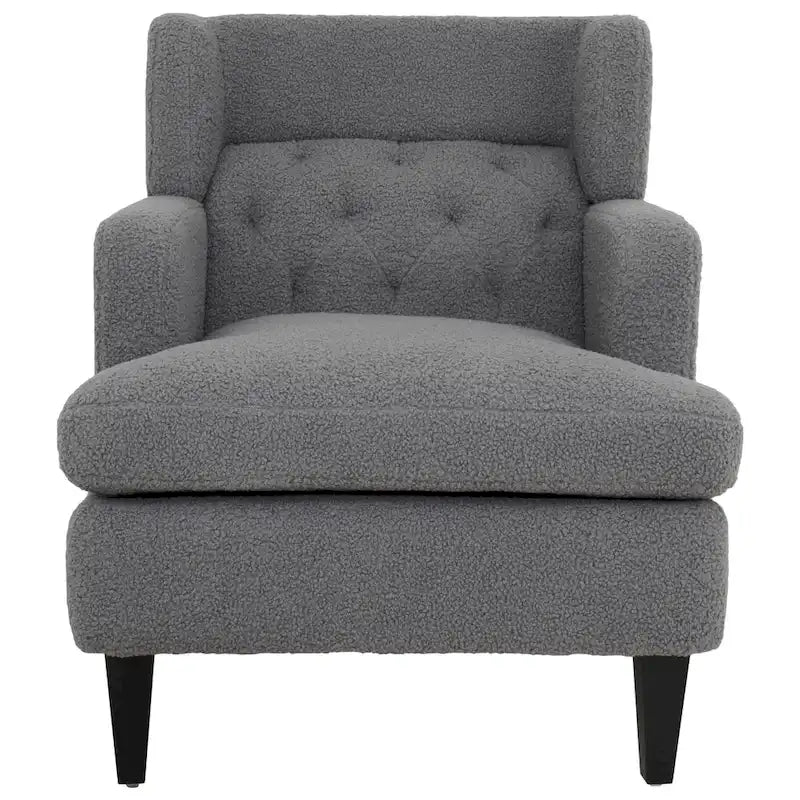 Roomfitters Upholstered Accent Chair Tufted Armchair for Living Room and Bedroom