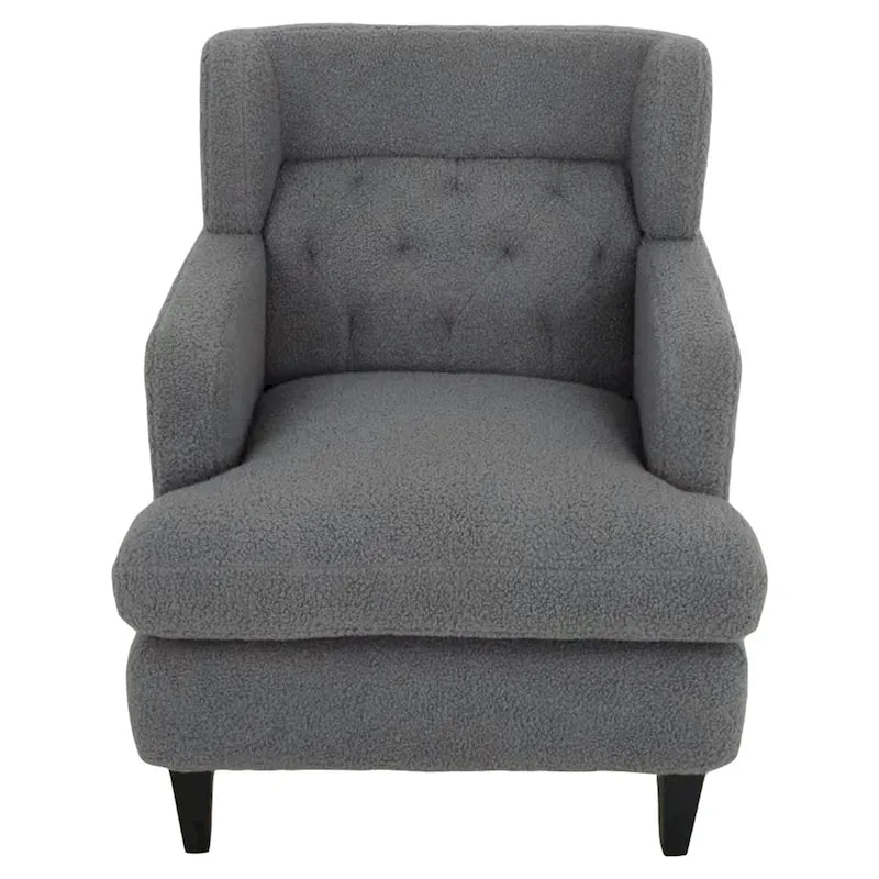 Roomfitters Upholstered Accent Chair Tufted Armchair for Living Room and Bedroom