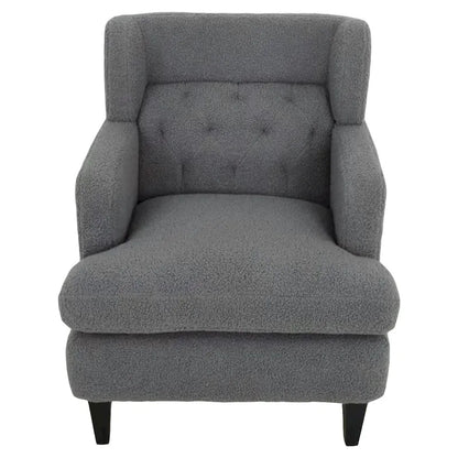 Roomfitters Upholstered Accent Chair Tufted Armchair for Living Room and Bedroom