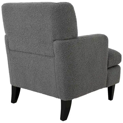 Roomfitters Upholstered Accent Chair Tufted Armchair for Living Room and Bedroom