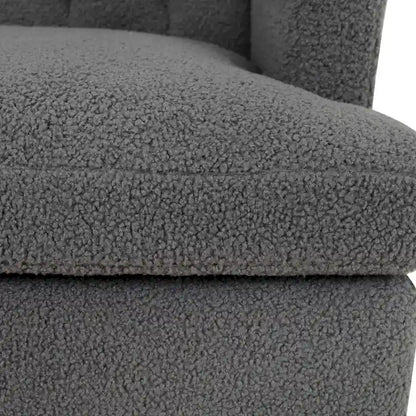 Roomfitters Upholstered Accent Chair Tufted Armchair for Living Room and Bedroom