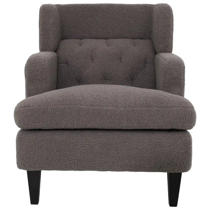 Roomfitters Upholstered Accent Chair Tufted Armchair for Living Room and Bedroom