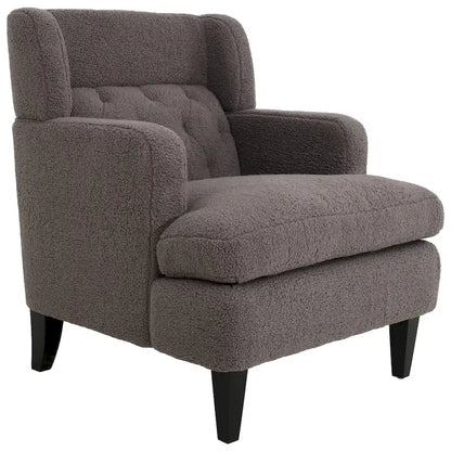 Roomfitters Upholstered Accent Chair Tufted Armchair for Living Room and Bedroom