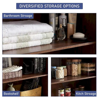 Farmhouse Kitchen Pantry Cabinet, Wood Storage Cabinets