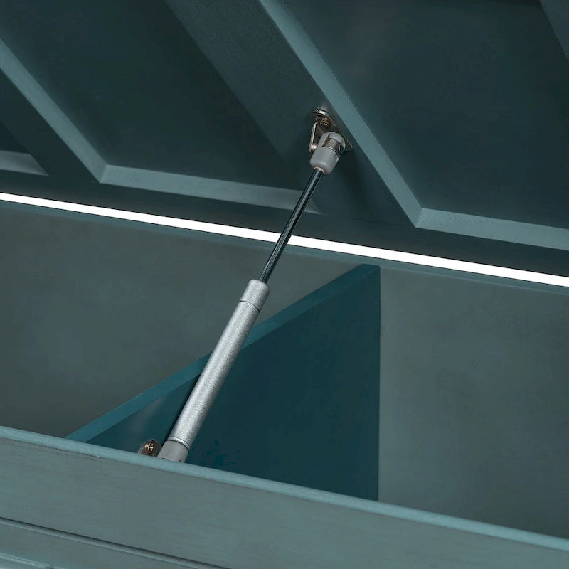 Modern Entryway Storage Bench with Removable Cushion for Living Room