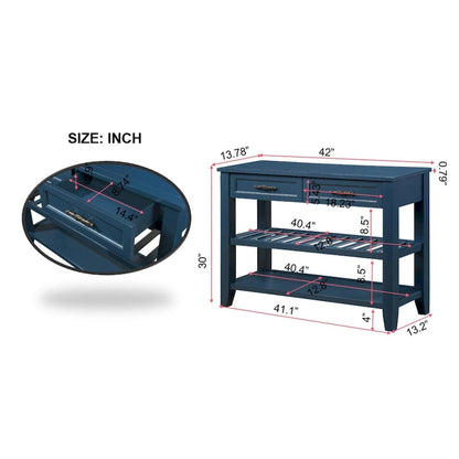 Versatile Wooden Console Table with Storage and Stylish Design for Home Decor