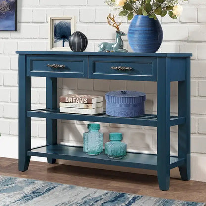 Versatile Wooden Console Table with Storage and Stylish Design for Home Decor