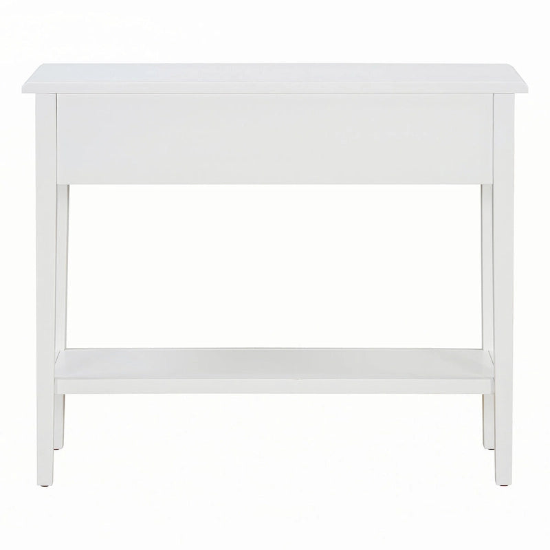 Entryway Table with 2 Drawers(White)