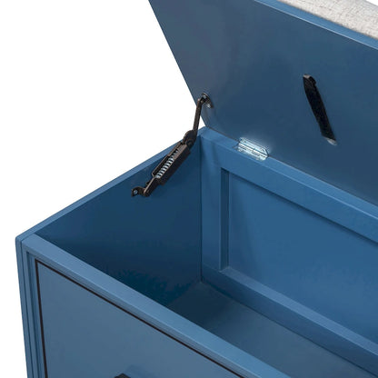 Shoe Bench with Removable Cushion & Hidden Storage